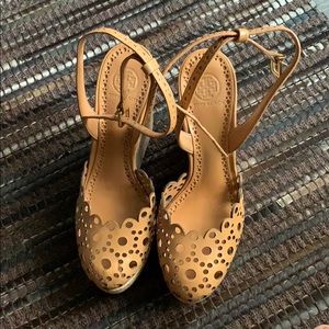 Tory Burch perforated wedges